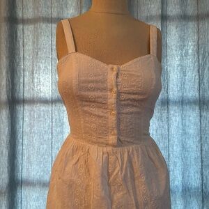 Brandy Melville white lace summer dress